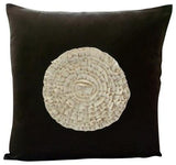 Green Dahlia - Green Suede Decorative Euro Sham