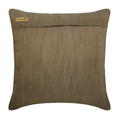 Vintage Champagne Brown - Light Brown Art Silk Decorative Euro Sham