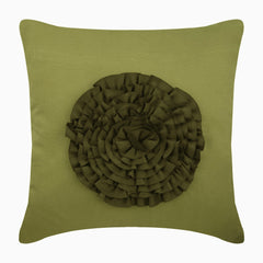 Vintage Mist - Aqua Blue Suede Decorative Euro Sham