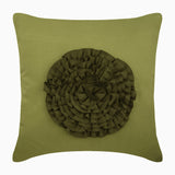 Flowerbed - Purple Felt Throw Cushion Cover