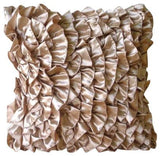 Vintage Peach - Beige Satin Decorative Euro Sham