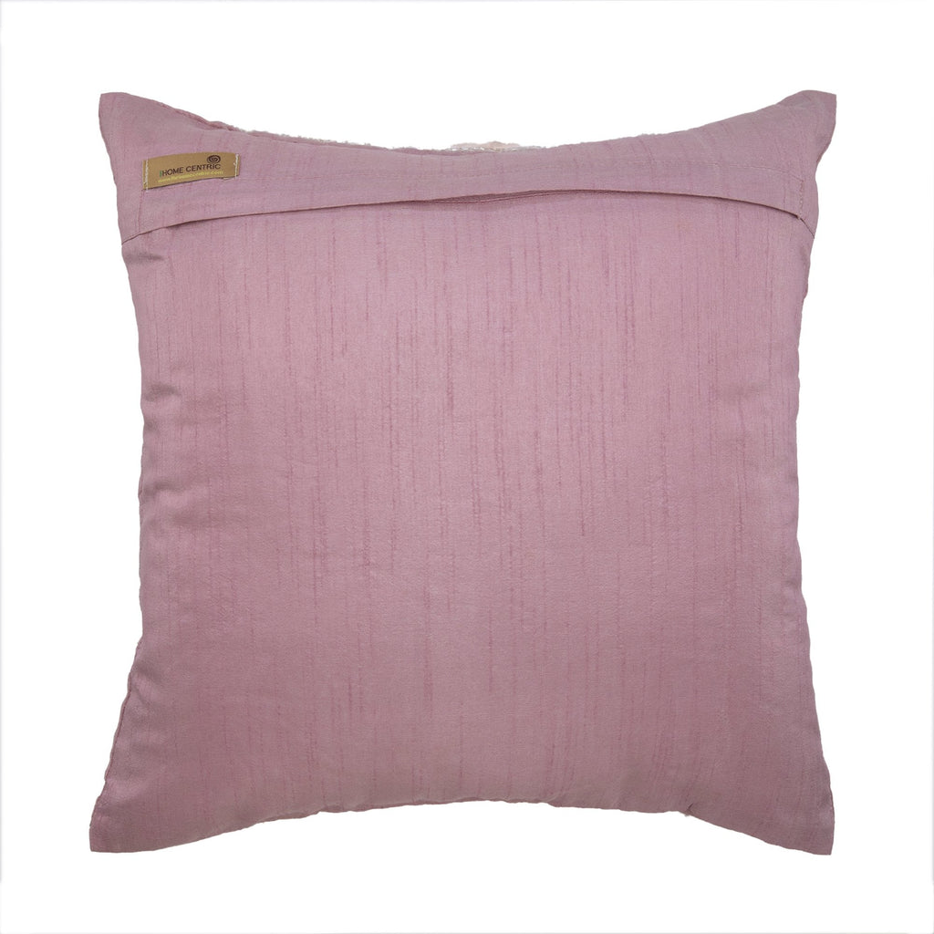 Vintage Romance - Pink Art Silk Decorative Euro Sham