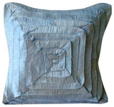 Rusty Frills - Rust Crushed Art Silk Decorative Euro Sham