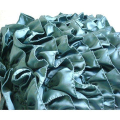 Vintage Teals - Teal Blue Satin Decorative Euro Sham