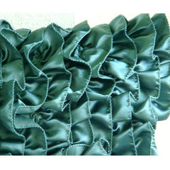 Vintage Teals - Teal Blue Satin Decorative Euro Sham