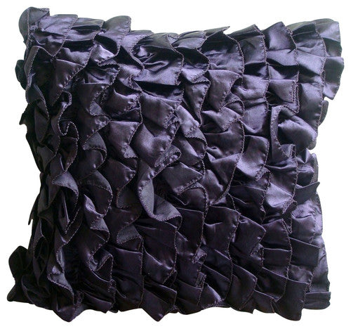 Vintage Clover Green - Clover Green Satin Throw Pillow Cover