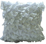 Vintage Clover Green - Clover Green Satin Throw Pillow Cover