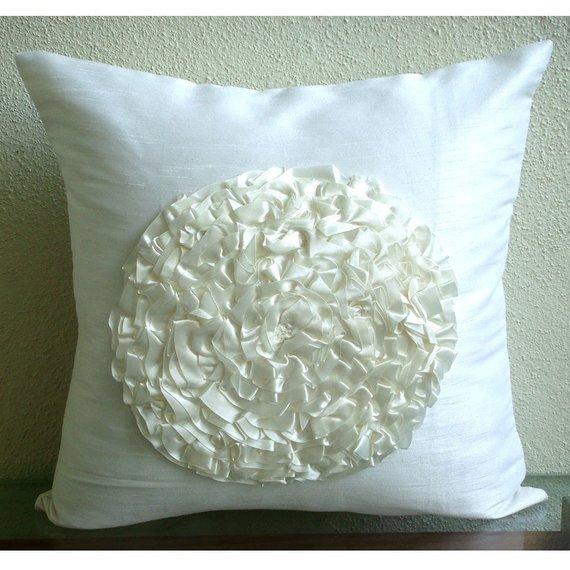 Vintageous - Ivory Suede Decorative Euro Sham