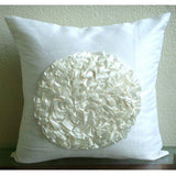 Vintageous - Ivory Suede Decorative Euro Sham