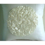 Vintageous - Ivory Suede Decorative Euro Sham
