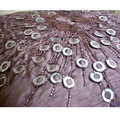 Violet Light - Purple Art Silk Decorative Euro Sham