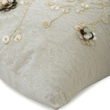 Wedding Bells - Ivory Silk Decorative Euro Sham
