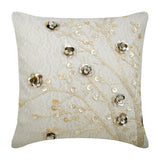 Wedding Bells - Ivory Silk Decorative Euro Sham