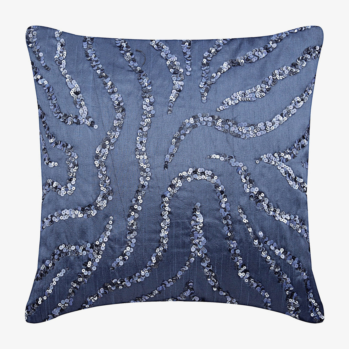 Whirlpool - Midnight Blue Taffeta Decorative Euro Sham