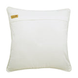 White Beehive - White Jacquard Silk Throw Pillow Cover