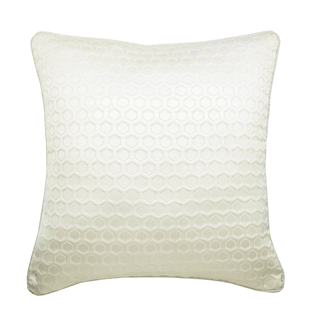 White Beehive Pillow Cover
