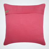White Forest - Coral Pink Cotton Linen Throw Pillow Cover
