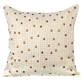 White Tara - Ivory Art Silk Decorative Euro Sham