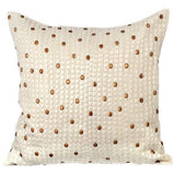 White Tara - Ivory Art Silk Decorative Euro Sham