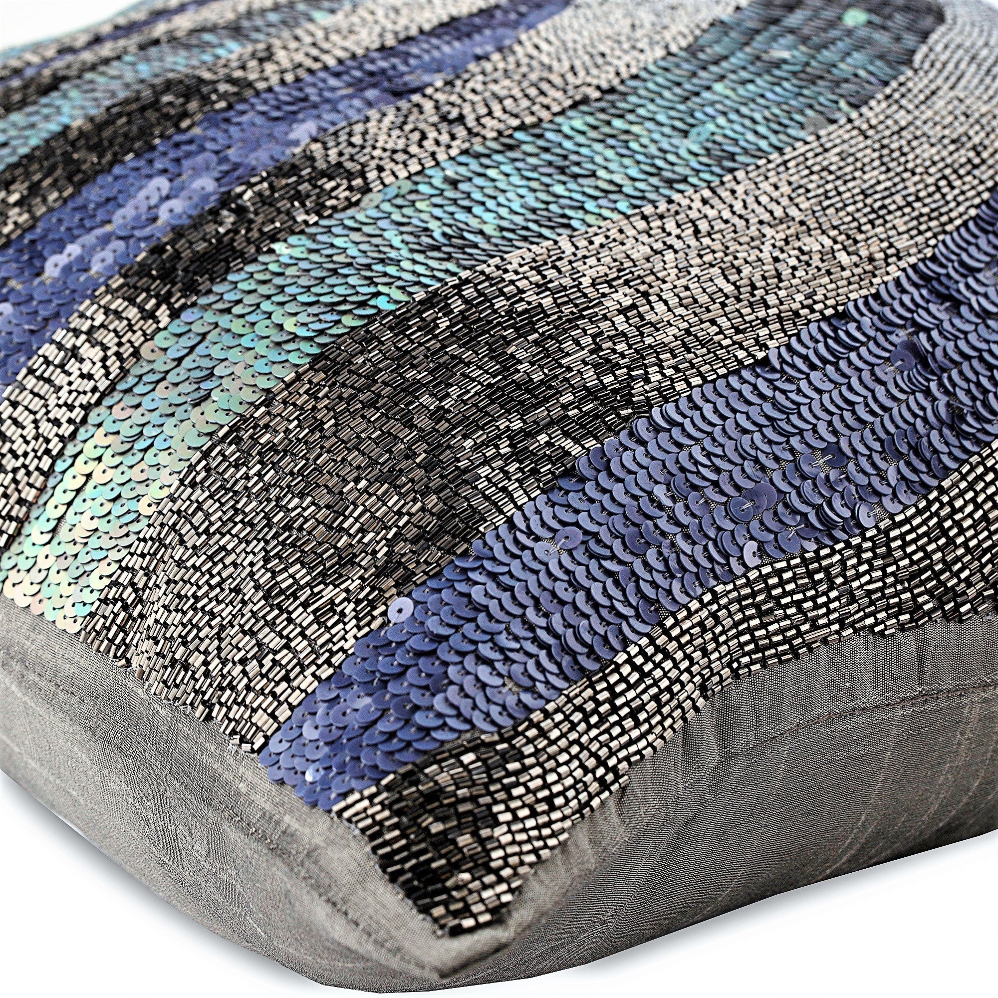 Wild Night Gray Throw Pillow Cover