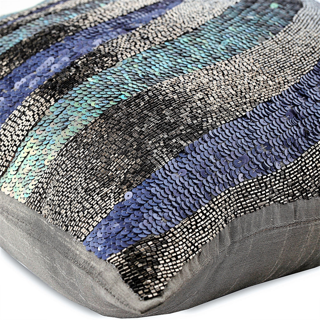 Wild Night Gray Throw Pillow Cover