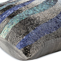 Wild Night Gray Throw Pillow Cover