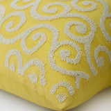 Yellow Flavor - Yellow Art Silk Throw Pillow Cover