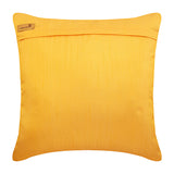 Yellow Joy - Yellow Art Silk Throw Pillow Cover