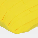 Yellow Love Tune - Yellow Suede Throw Pillow Cover