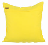 Yellow Love Tune - Yellow Suede Throw Pillow Cover
