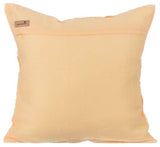 Yellow Pintuck Block - Pastel Yellow Cotton Linen Throw Pillow Cover
