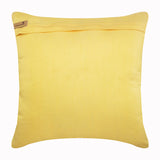 Yellow Touch - Yellow Art Silk Throw Pillow Cover