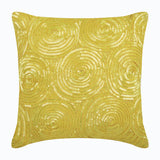 Copper Swirls - Copper Orange Art Silk Throw Pillow Cover